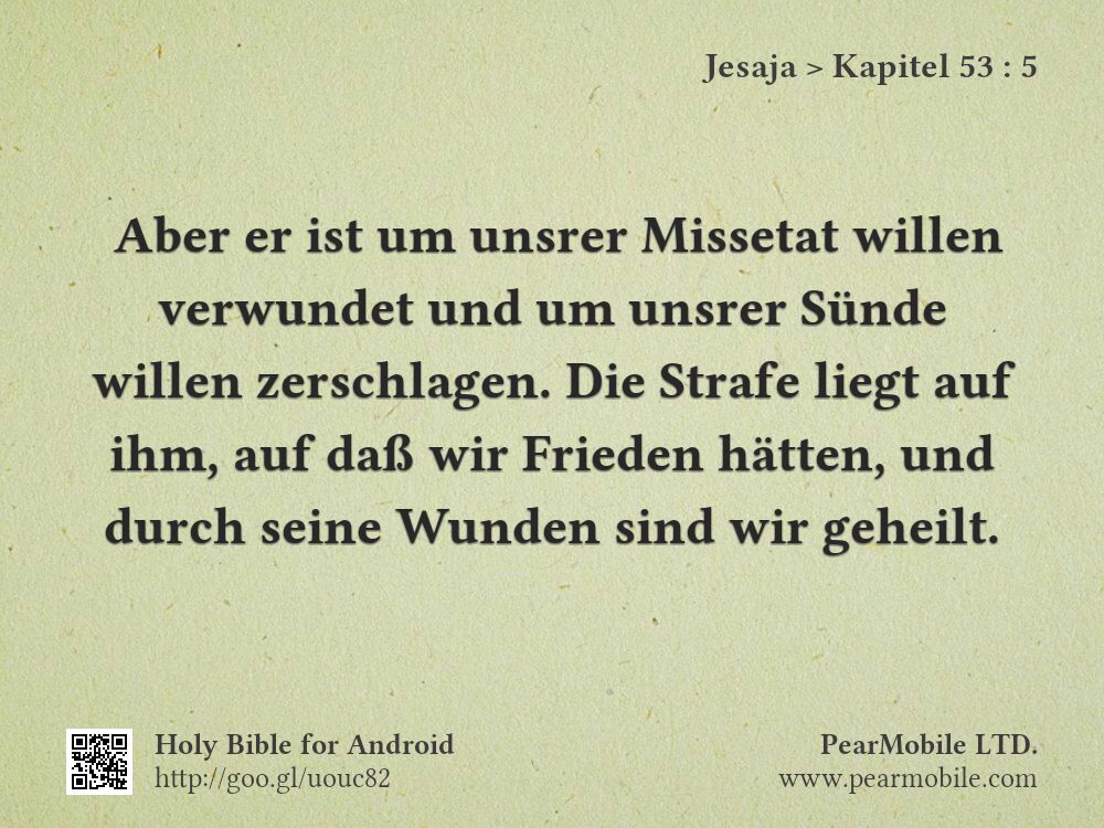 Jesaja, Kapitel 53:5